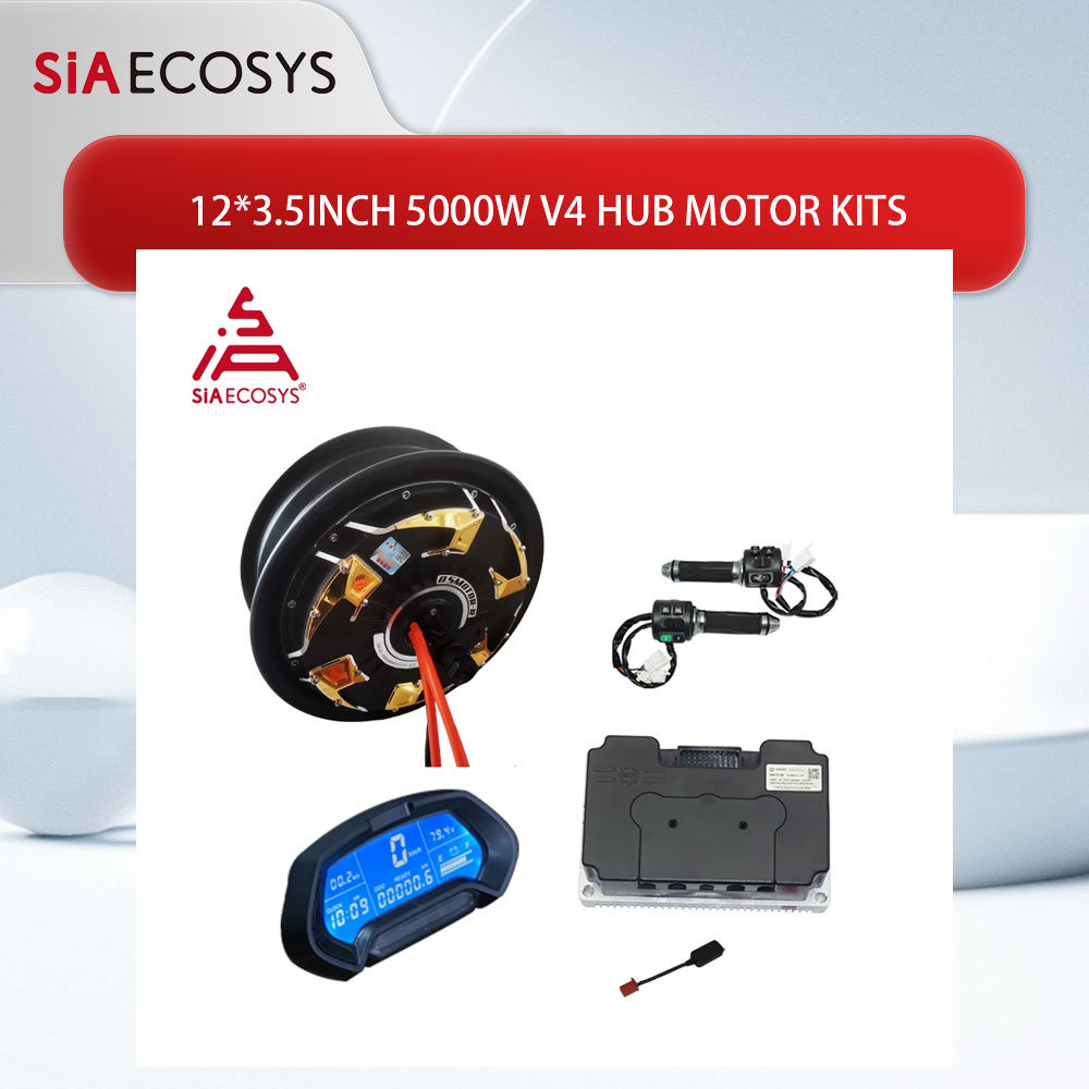 72V 5000W Electric Motorcycle - Motore QS 12*3.5 pollici 5000W V4