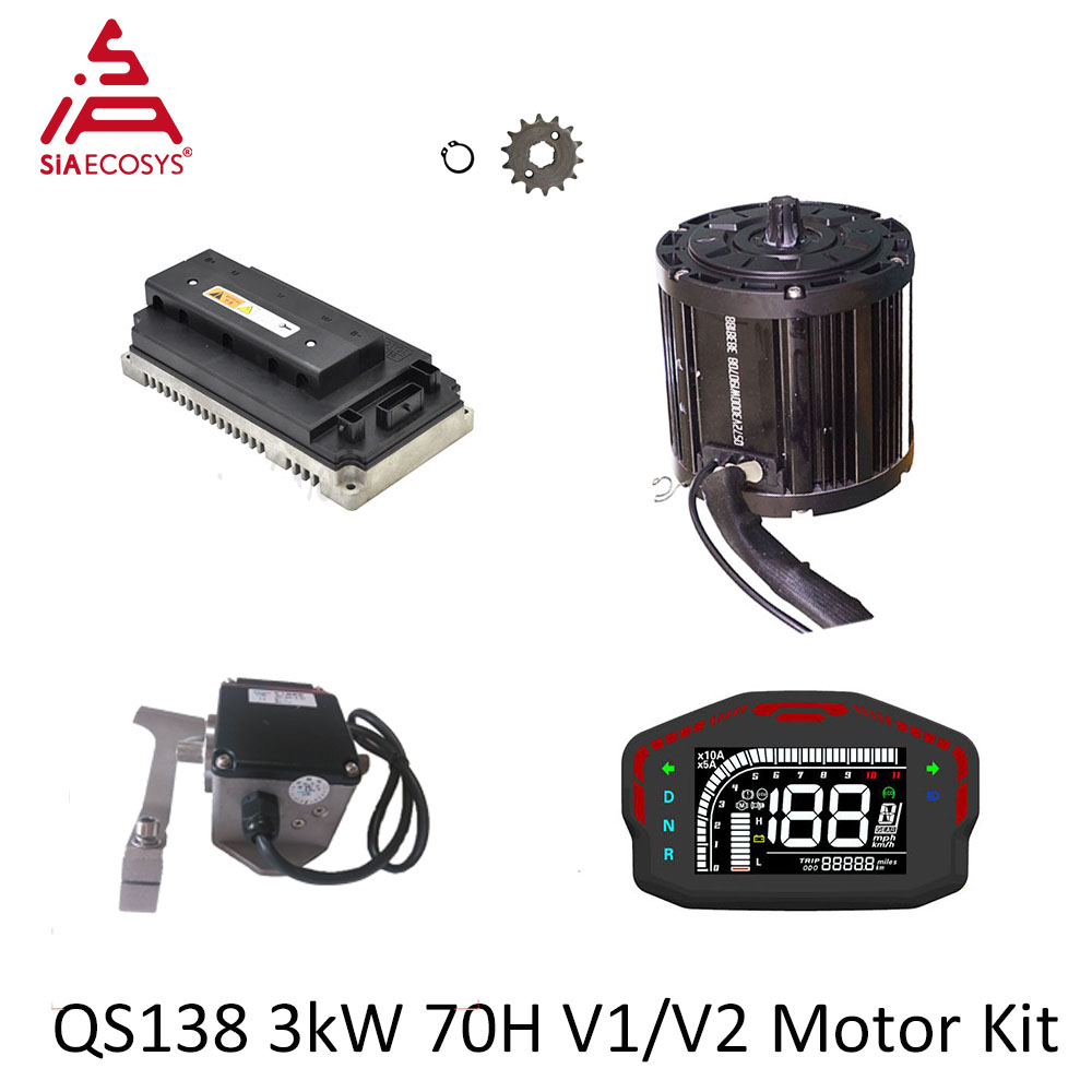 QSMOTOR QS138 Kit motore di az - Mid Drive Motor Kit 72V 3000W recensione e prezzo